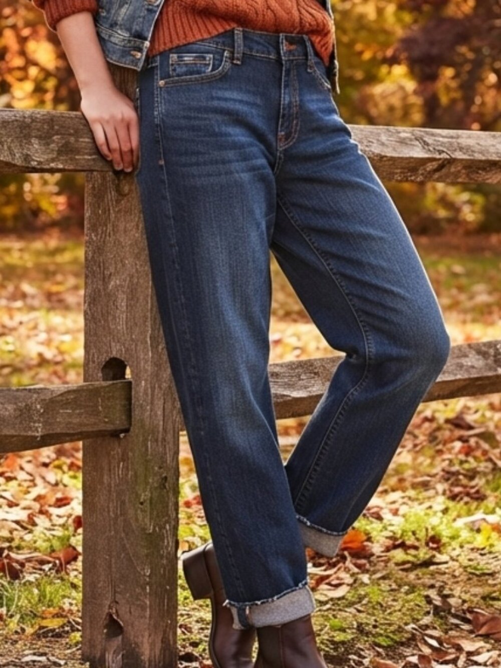 Tommy Hilfiger Straight Leg Jeans Dark Wash Size 10